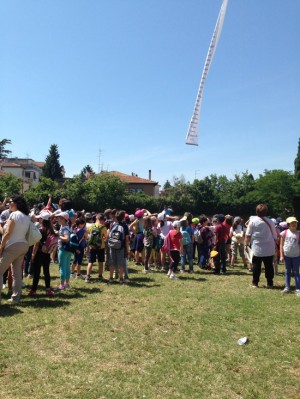 Un momento della festa nel parco dei Giuseppini a San Crispino