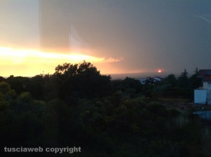 Un tramonto dopo il temporale