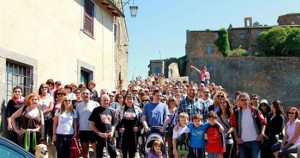 Walk in Tuscia, la partenza a Celleno
