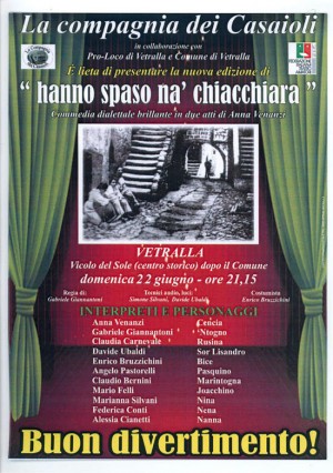 Locandina “Hanno spaso 'na chiacchiera”