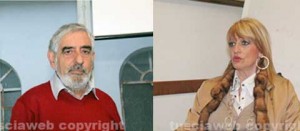 Da sinistra Tonino Longo e Silvia Somigli della Uil scuola