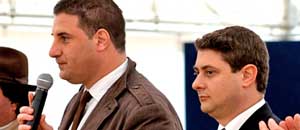 Il presidente Antonelli e il deputato Mazzoli
