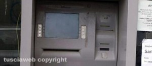 Il bancomat di Tarquinia Lido