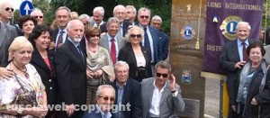 La cerimonia dei Lions per la via Francigena