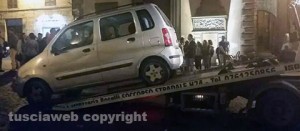 La rimozione delle auto nel centro storico