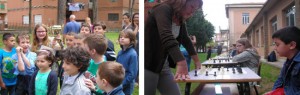 Un'immagine del progetto “Scacchi a scuola”