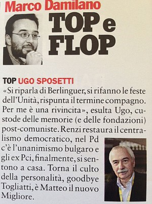 Ugo Sposetti sull'Espresso