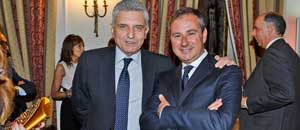 Maurizio Stirpe con Domenico Merlani