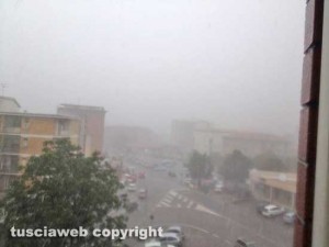 Violento nubifragio su Viterbo