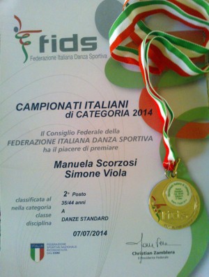 La medaglia di Manuela Scorzosi e Simone Viola