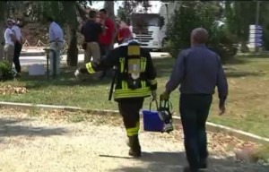 L'impianto di compostaggio Kyklos di Aprilia - Due operai viterbesi morti - L'intervento dei vigili del fuoco