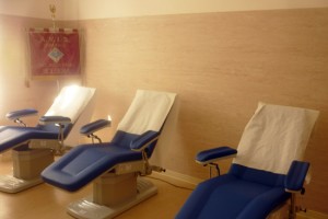I nuovi lettini della sede Avis di Bolsena