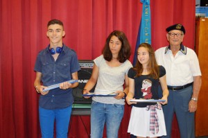 I tre studenti premiati