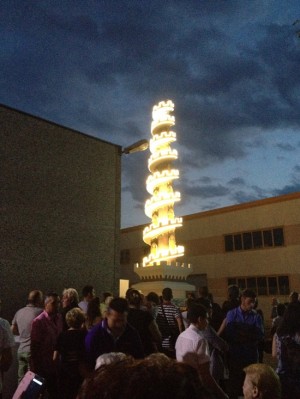 La mini macchina Spirale di fede del quartiere Pilastro