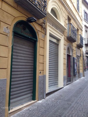 Negozi chiusi al centro di Viterbo