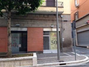 Negozi chiusi al centro di Viterbo