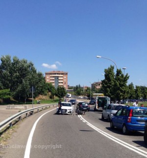 L'incidente di ieri mattina sulla Tangenziale Ovest