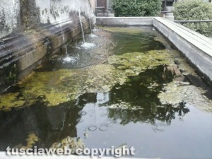 La fontana di piazza XX settembre a Bagnaia