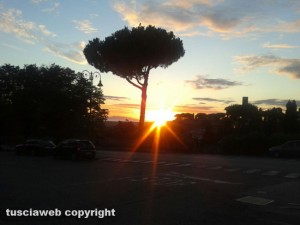 Un tramonto a Tarquinia