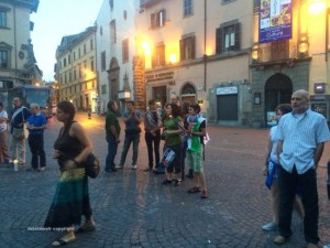 La manifestazione per la Palestina a piazza del Comune 