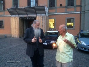 La manifestazione per la Palestina a piazza del Comune 