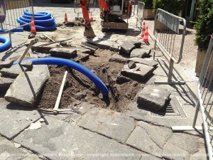 I lavori a piazza Fontana Grande