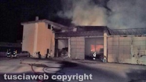Tarquinia - In fiamme officina