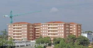 Il cantiere dove si è verificato il furto di rame