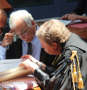 L'avvocato Massatani e il pm Pacifici