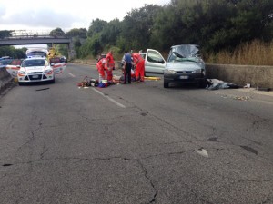Il grave incidente sulla Cassia bis