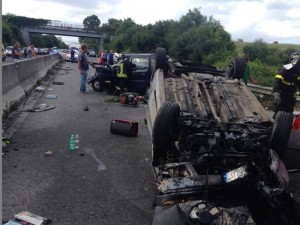 Il grave incidente sulla Cassia bis