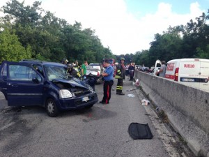 Il grave incidente sulla Cassia bis