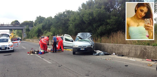 Il grave incidente sulla Cassia bis e nel riquadro Maria Silvia Congiu