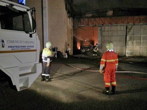 Tarquinia - Le operazioni di spegnimento