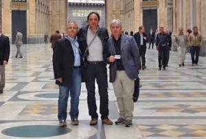 Massimo Guerrini (Filllea), Fabio Turco (Filca), Francesco Palese (Feneal)