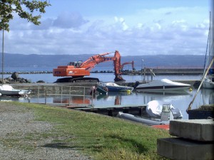 I lavori al porto di Marta
