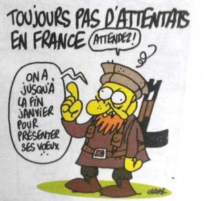 L'ultima vignetta disegnata dal direttore di Charlie Hebdo