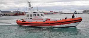 La guardia costiera in azione