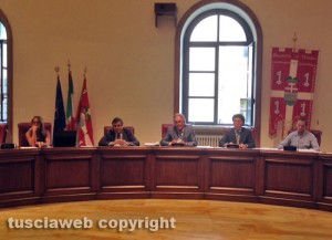 Un momento della seduta di consiglio provinciale