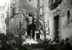 La processione del Cristo Risorto in un'immagine d'epoca
