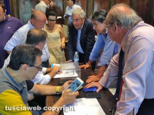 Riunione estemporanea durante la seduta di consiglio
