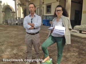 Chiara Frontini (Viterbo 2020) e Gianluca De Dominicis (M5s)