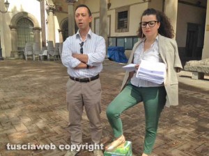 Chiara Frontini (Viterbo 2020) e Gianluca De Dominicis (M5s)