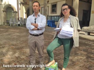 Chiara Frontini (Viterbo 2020) e Gianluca De Dominicis (M5s)