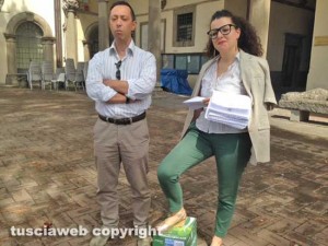 Chiara Frontini (Viterbo 2020) e Gianluca De Dominicis (M5s)