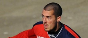 Il calciatore Giuseppe Nuvoli