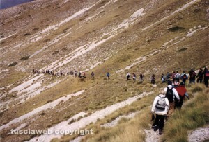 Gruppo amici della montagna - Dopolavoro Ferroviario di Orte - In 54 suo Gran Sasso