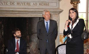 Luisa Ciambella con Franceschini e Michelini a Villa Lante