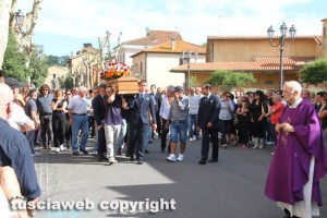 I funerali di Fausto e Adriano Fortuna a Barbarano Romano