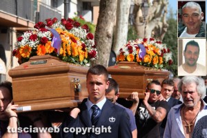 I funerali di Fausto e Adriano Fortuna a Barbarano Romano